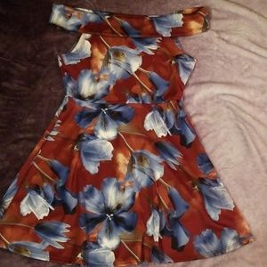 Floral print dress